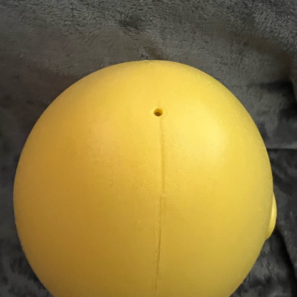 Vintage Plastic Blow Mold Easter Egg Yellow 13” Grand Venture 1998 Bunny Rabbit - Picture 8 of 11